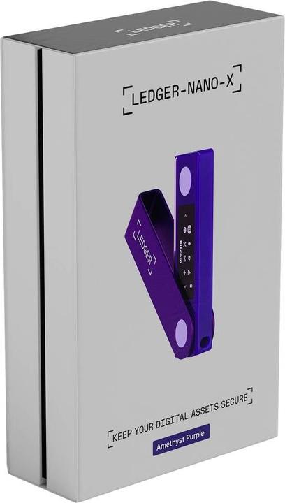 Produktbild Ledger DUPLIKAT Nano X Krypto-Hardware-Geldbörse Purple Amethyst (Bitcoin, Litecoin, Ether)