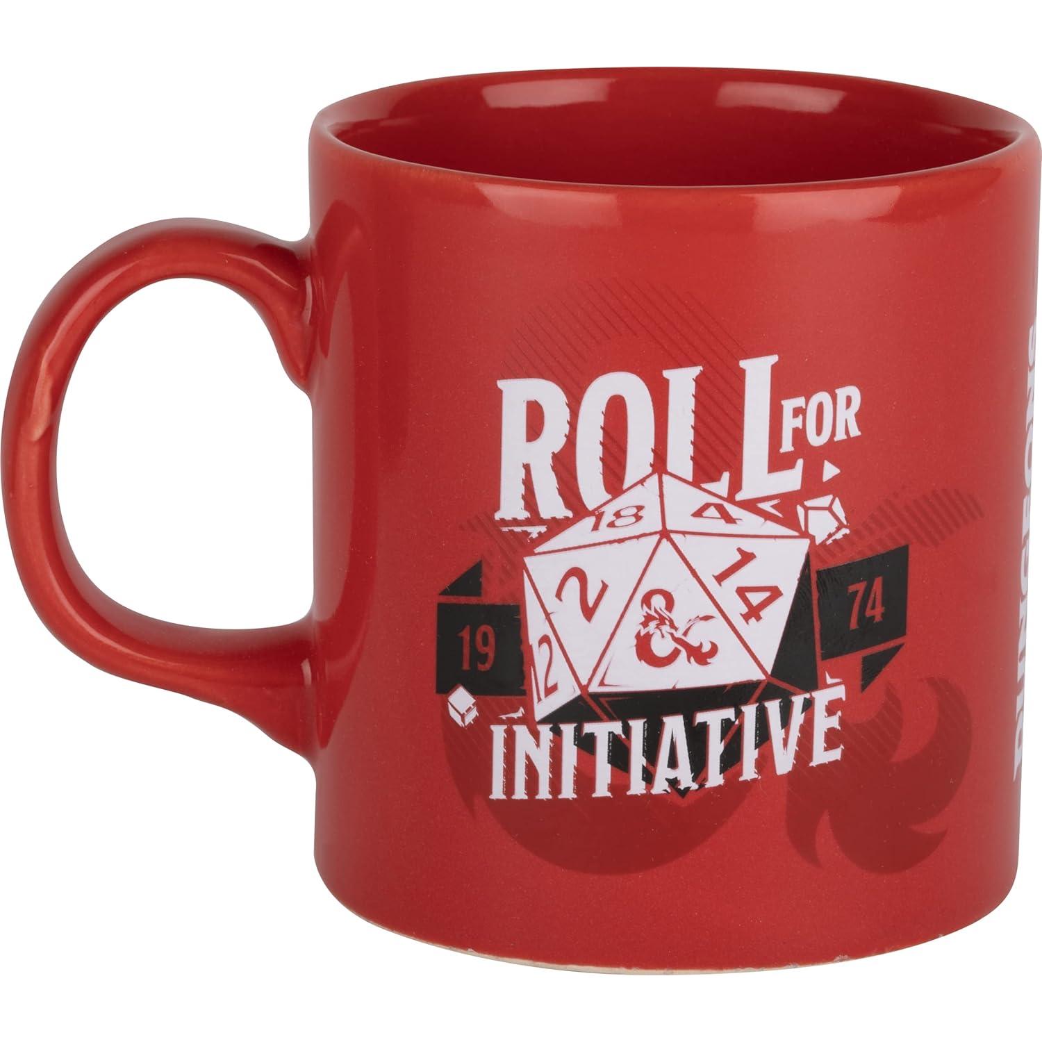 Konix, Tasse, Dungeons & Dragons mug Roll for Initiative 320 ml (320 ml, 1 x)
