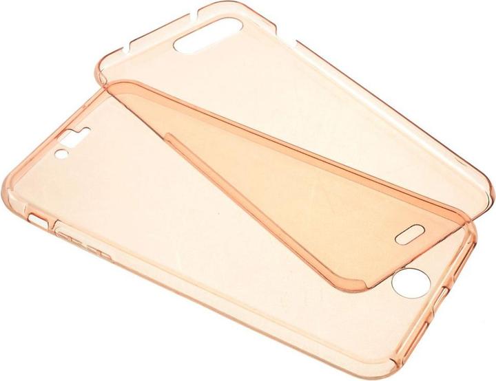 Produktbild König Design Apple iPhone 8 Plus Full Body 360 Silikon Schutzhülle Handyhülle Case Hülle Pink (Apple iPhone 8 Plus)