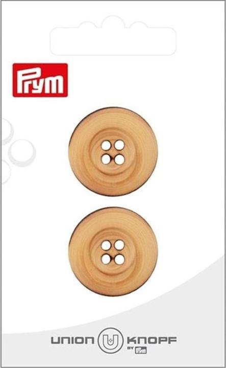Immagine prodotto Prym Bottoni a 4 fori da 23 mm, 2 pezzi, beige