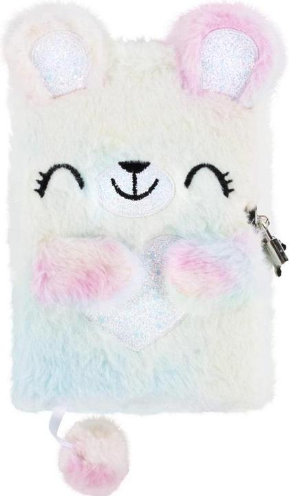 Derform Teddybär Teddybär-Tagebuch mit Vorhängeschloss (Harter Einband)