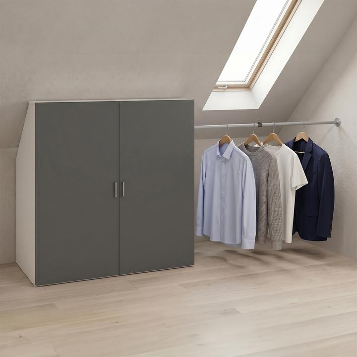 Produktbild VCM Holz Dachschrägen Kleiderschrank Dacho L (90 x 50 x 100 cm)