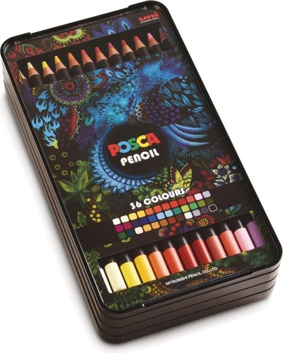 Produktbild Posca Pencil KPE-200 Künstlerfarbstifte Set zu 36 Stk assortiert (Assortiert, 36 x)