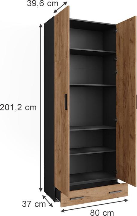 Produktbild Vicco Frank (80 x 37 x 201.20 cm)