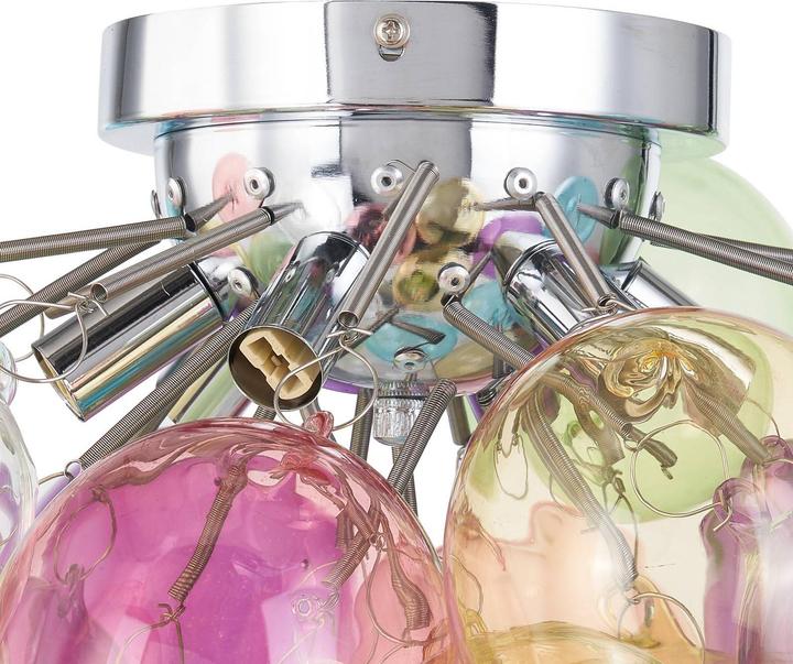 Actual product image Lucande Diborah ceiling light, colourful, Ø 50 cm (G9)