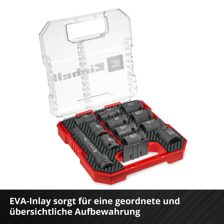 Produktbild Einhell Impact Stecknuss-Set, 109283, 12-teilig (19 mm, 12 mm, 14 mm, 16 mm, 10 mm, 21 mm, 18 mm, 17 mm, 11 mm, 15 mm, 13 mm)