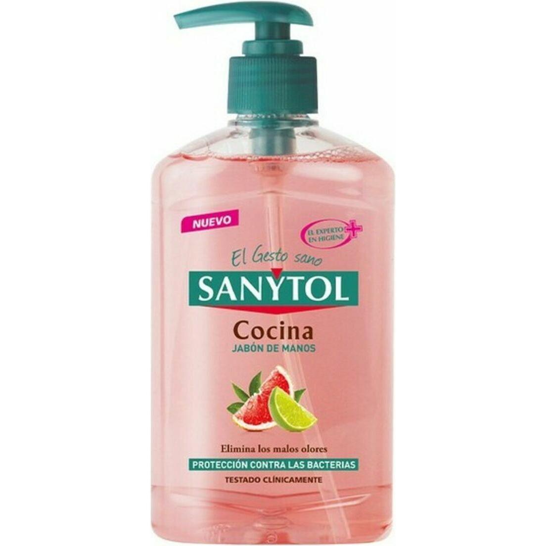 Sanytol, Sapone mani, ANTIBACTERIAS jabón manos cocina dosificador 250 ml (Sapone liquido, 250 ml)
