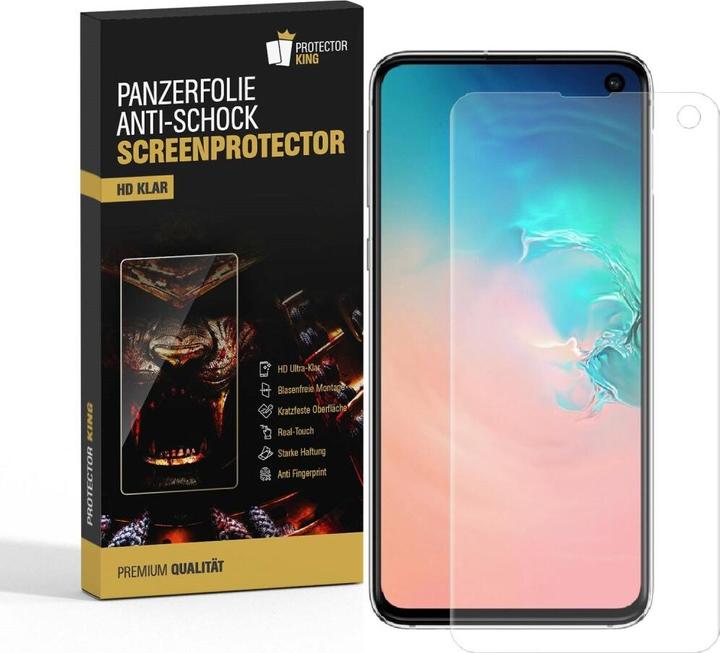 Produktbild Protectorking 4x Panzerfolie Anti-Shock HD Klar (4 Stück, Samsung Galaxy S10e)