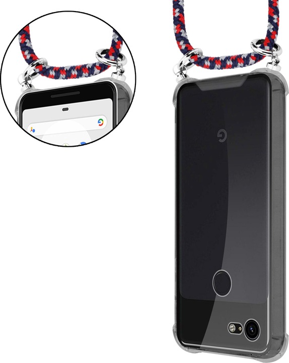 Produktbild Cadorabo TPU Handy Kette SILBER Cover