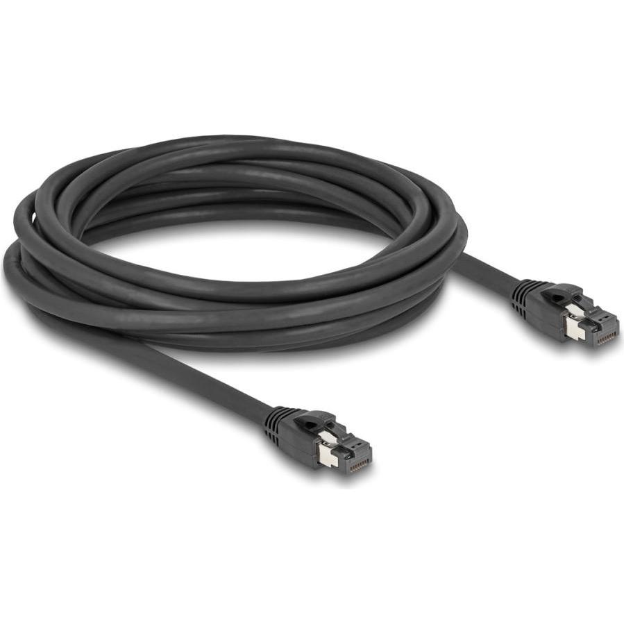 Thumbnail - Delock RJ45 Netzwerkkabel Cat.8.1 S/FTP 5 m bis 40 Gbps schwarz (S/FTP, CAT8.1, 5 m), Netzwerkkabel