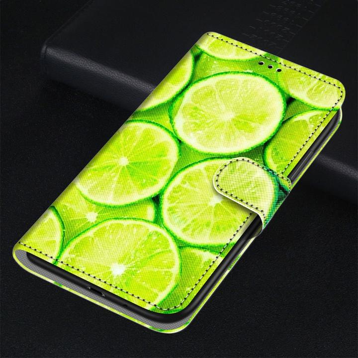 Actual product image Ueli Express iPhone 13 Mini Book Case Case with Card Holder Lime (Apple iPhone 13 mini)