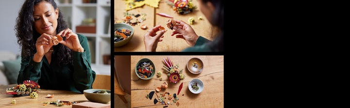 Actual product image LEGO Dried flower arrangement (10314, LEGO Icons, LEGO Botanical)