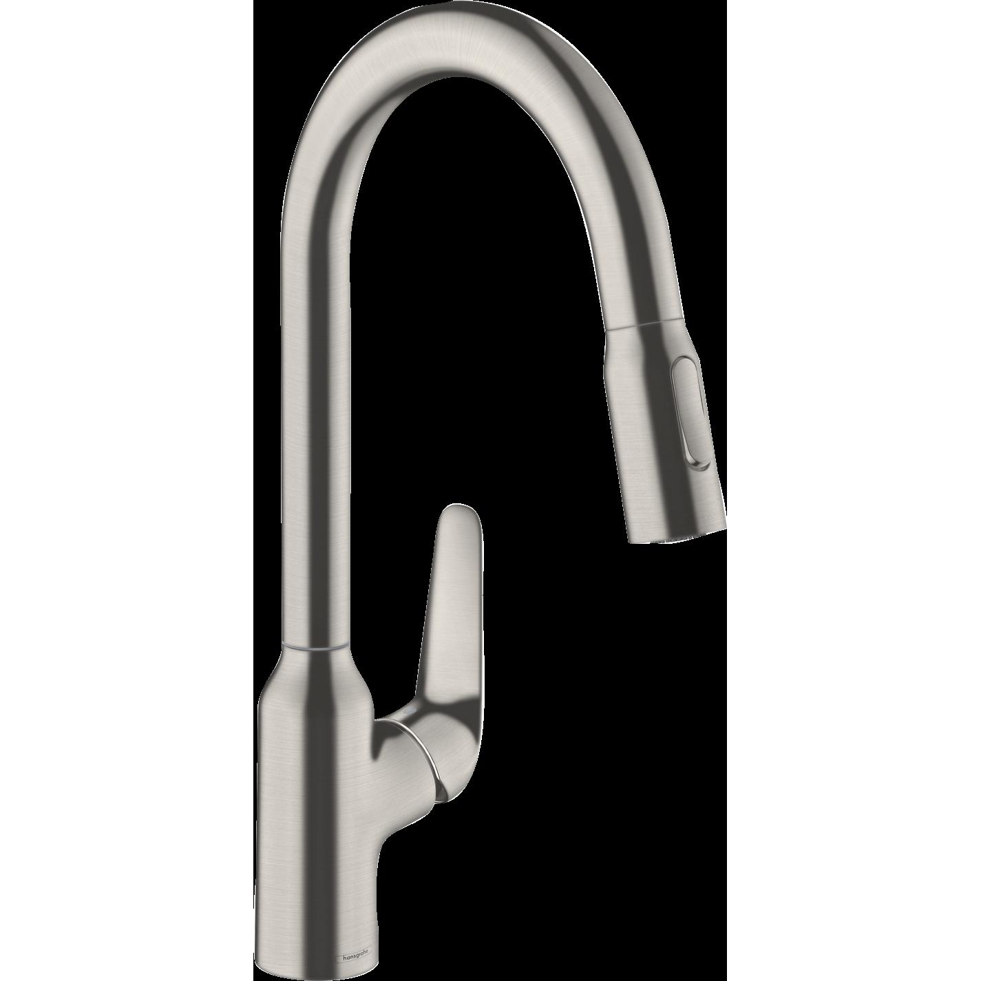 hansgrohe, Küchenarmatur, Focus M42 Einhebel-Küchenarmatur 220, Ausziehbrause, 2 Strahlarten