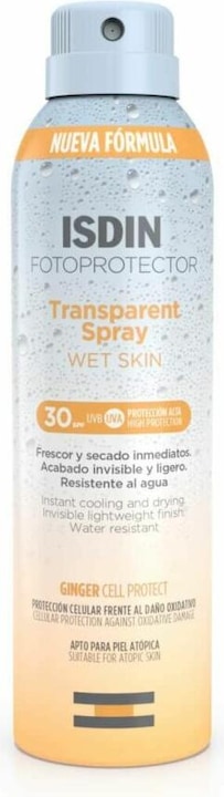 Isdin Fotoprotector Transparentes Spray Nasse Haut 30spf 250ml (Sonnenspray, SPF 30, 250 ml)
