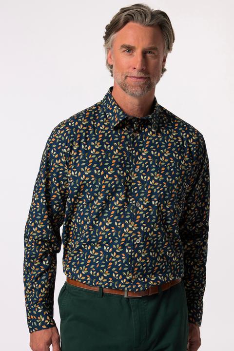 Actual product image Boston Park Hemd, Langarm, florales Muster, Kentkragen, Comfort Fit (6XL)