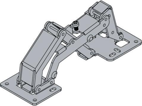 Image du produit Hettich Weitwinkel-Aufschraubscharnier mit Feder, Stahl vernickelt, 1 Stck