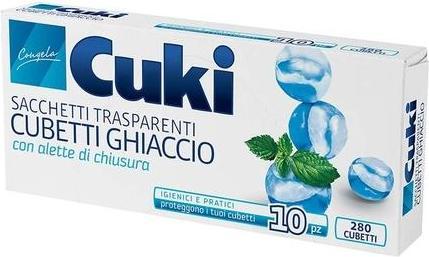 Actual product image Domopak Cuki - Bags Transparent, For Ice Cubes With Flap Closure - 8 Packs