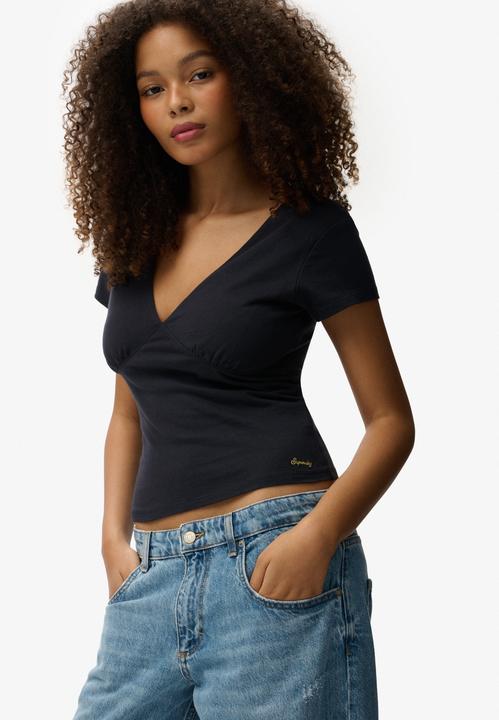 Immagine prodotto Superdry T-shirt corsetto con maniche per donna (S)