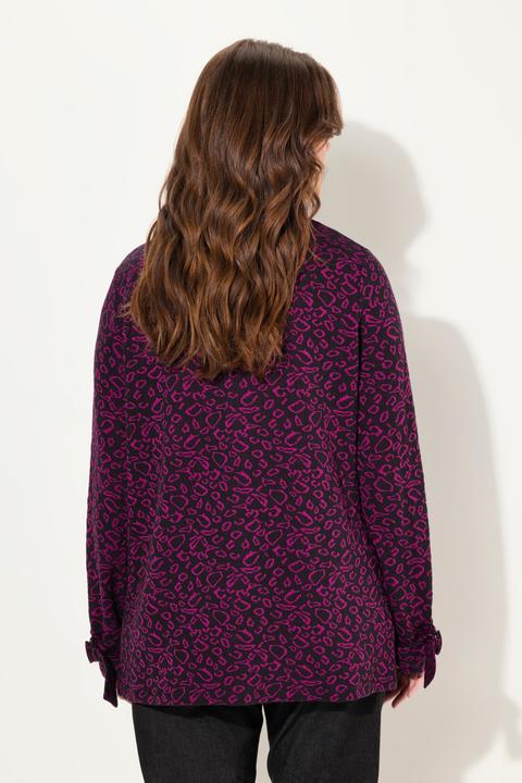 Produktbild Ulla Popken Sweatshirt, Leomuster, Stehkragen, Langarm (42, 44)