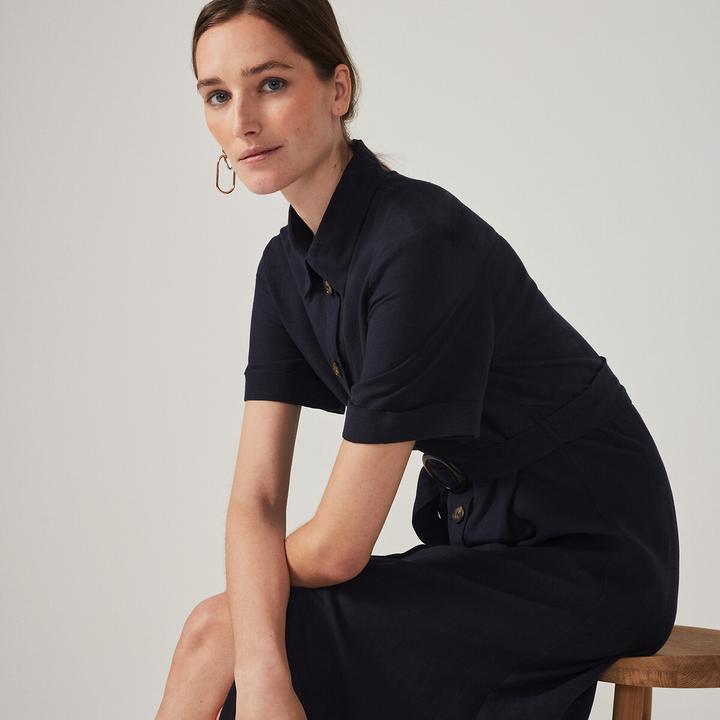 Immagine prodotto La Redoute Collections Abito blusa firmato OPHELIE in lyocell e lino (32)