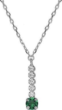 Image du produit Victoria Cruz Elégant collier en argent avec cristaux Shine A4668-20HG