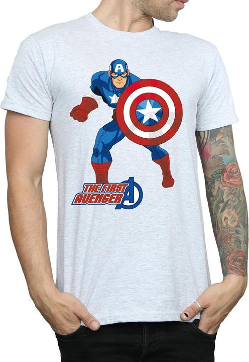 Actual product image Mens Captain America The First Avenger T-Shirt (XXL)