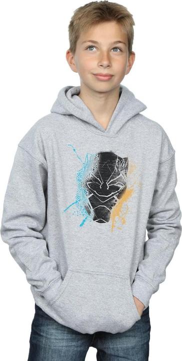 Immagine prodotto Black Panther Splash Felpa con Cappuccio Ragazzi (128)