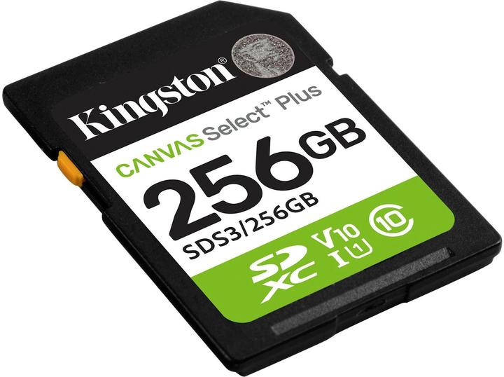 Produktbild Kingston Canvas Select Plus (256 GB, SDXC, U1, UHS-I)