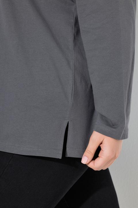 Produktbild Ulla Popken Shirt, Relaxed, Rundhalsausschnitt, Langarm (42, 44)