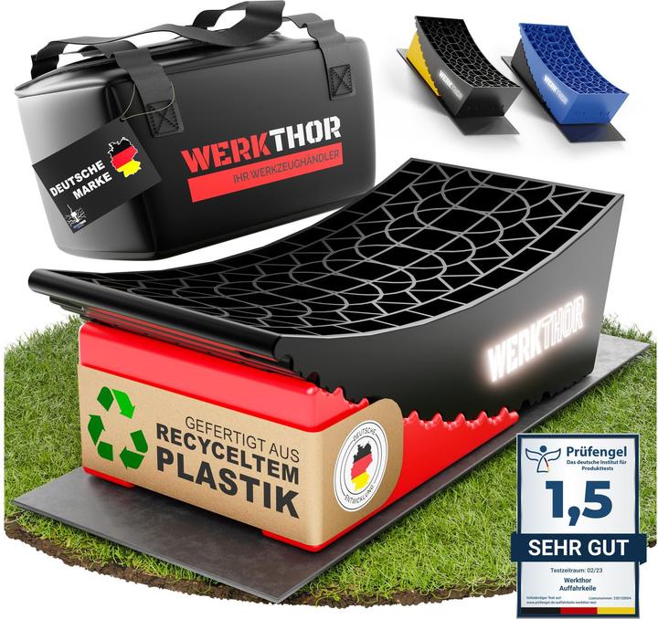 Immagine prodotto Werkthor Innovative Auffahrkeile mit Unterlegmatte