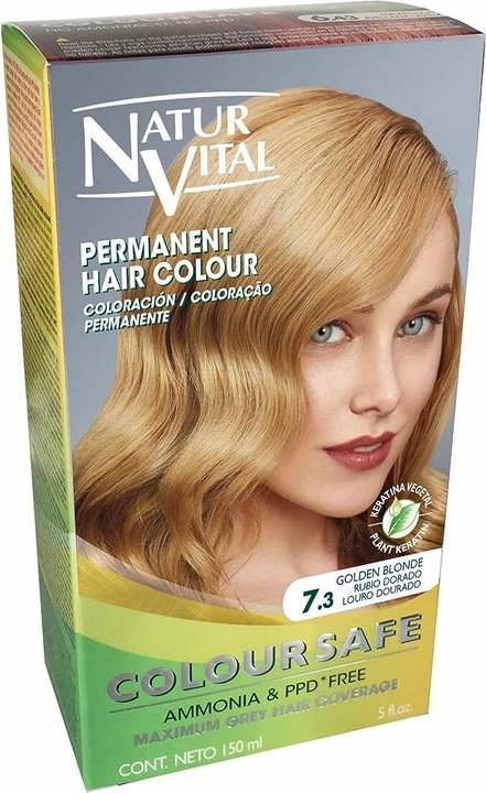 Naturaleza Y Vida COLOURSAFE tinte permanente #7.3-rubio dorado 150 ml (7.3)