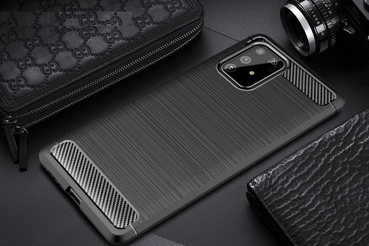 Actual product image Screenguard Samsung Galaxy S10 Lite Cover Carbon Brushed Soft TPU (Samsung Galaxy S10 Lite)