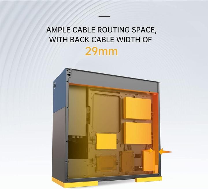 Immagine prodotto Geometric Future Comportamento del Pc mid tower Future M8 in celluloide, con interfaccia verticale, USB 3.1 tipo C (ATX, ATX flessibile, E-ATX, mATX, Mini-ITX)