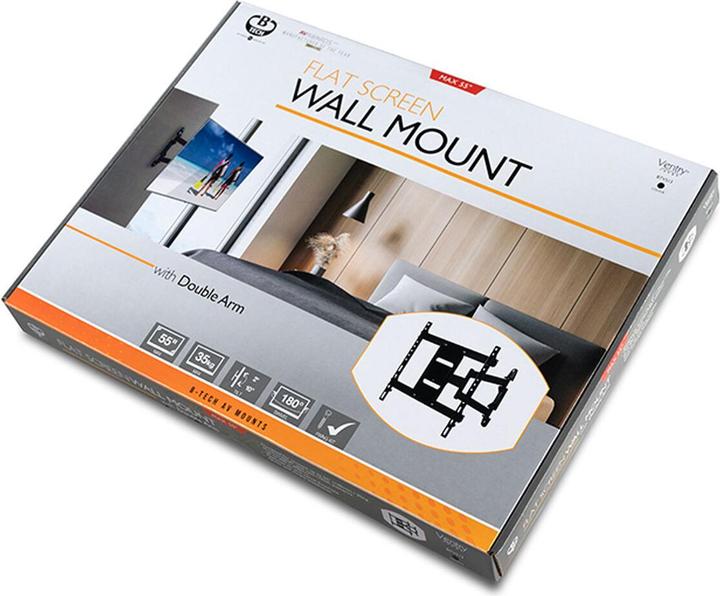Produktbild b-tech VENTRY - Ultra-Slim Universal Flat Screen Wall Mount with, W126325181 (Flat Screen Wall Moun (Wand, 35 kg)