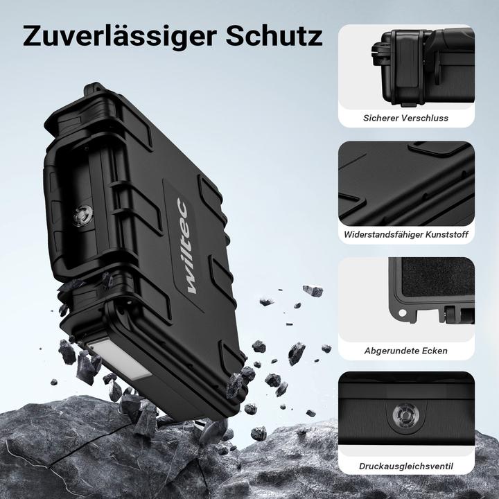 Produktbild Wiltec Universalkoffer 19x17x6cm wasserdicht Transportkoffer Koffer Schutzkoffer