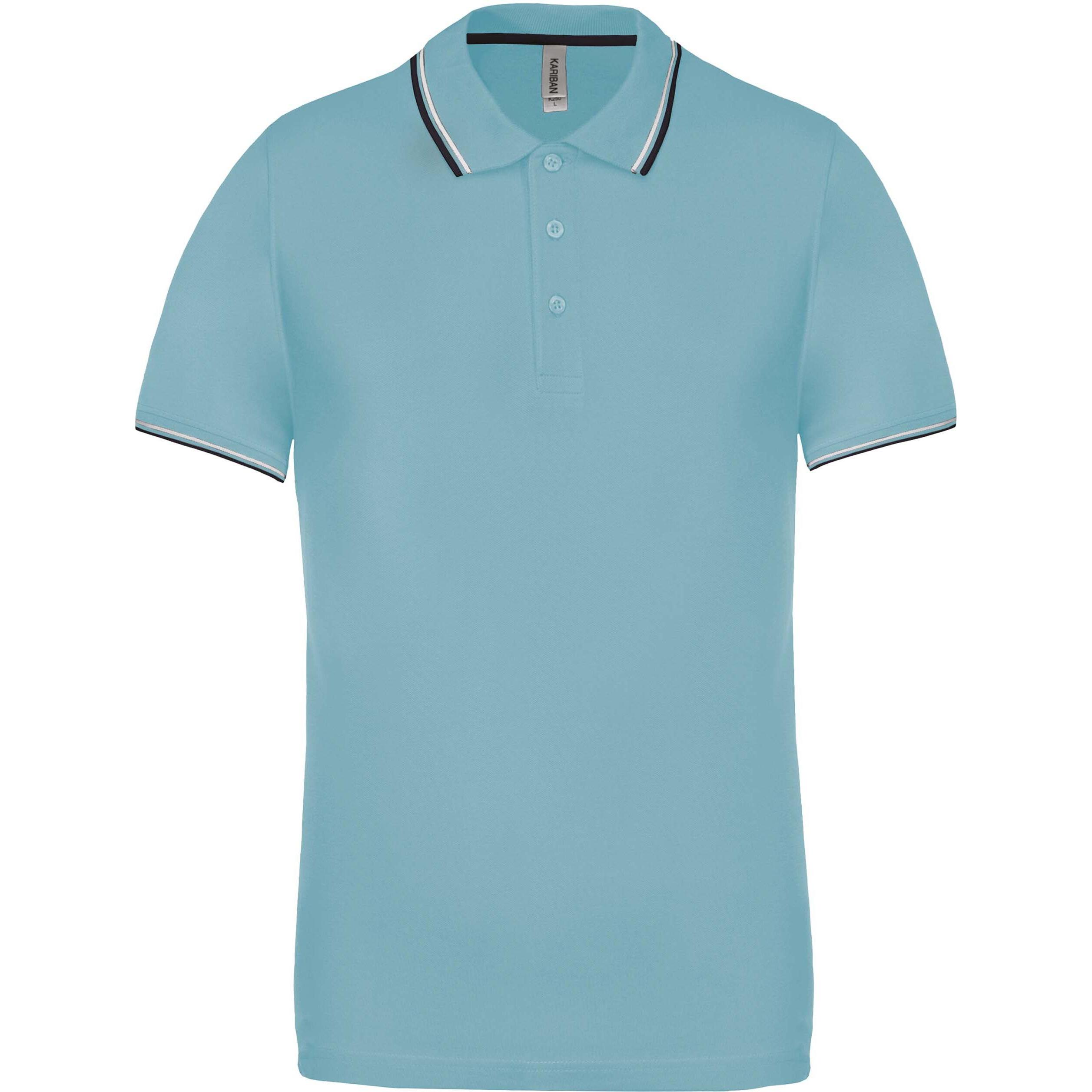 Kariban, Herren, Shirt, maille piquée, Blau, (3XL)