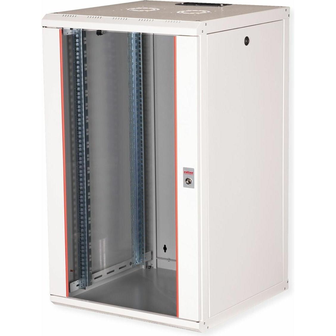 Roline 19-Zoll Wandgehäuse Pro 20 HE (10.87 HE, 19 Zoll Rack), Serverschrank, Grau