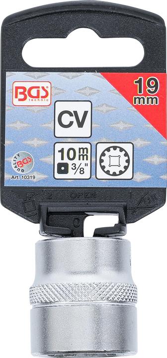 Actual product image BGS Socket, Gear Lock, deep 10 mm (3/8") Drive 19 mm (19 mm)