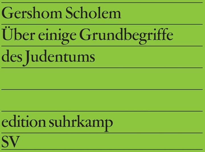 Produktbild Über einige Grundbegriffe des Judentums (Deutsch, Gershom Scholem, 1970)