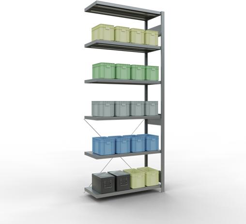 Actual product image Schulte Lagertechnik MULTIplus250 boltless bay system with cross brace