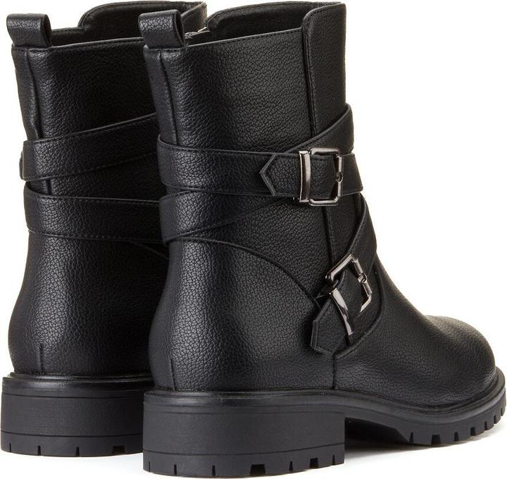 Actual product image La Redoute Collections Biker boots with flat heel (37)