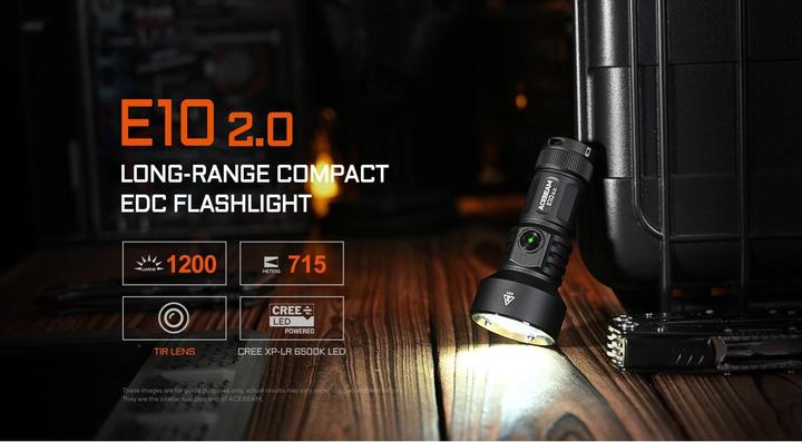 Image du produit AceBeam LED-Taschenlampe E10 2.0, 1'200 Lumen (inkl. Akku) (8.80 cm, 1200 lm)