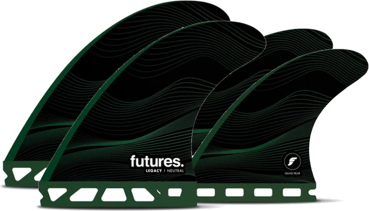 Actual product image Futures Quad Fin Set F8 Honeycomb Legacy Neutral L