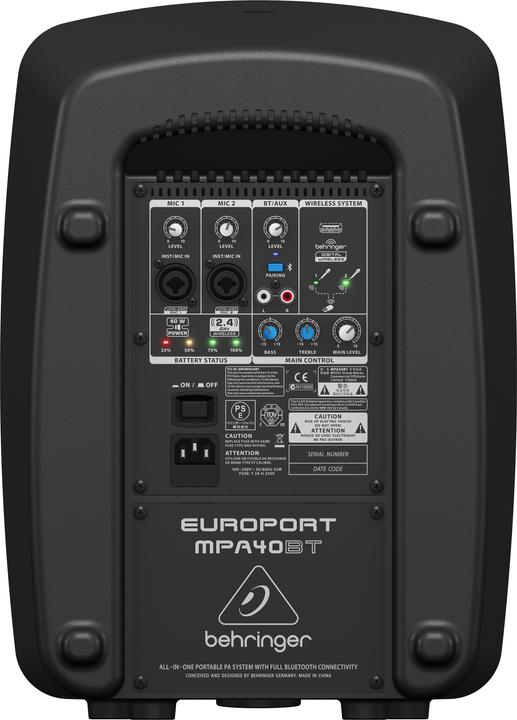 Produktbild Behringer Europort MPA40BT