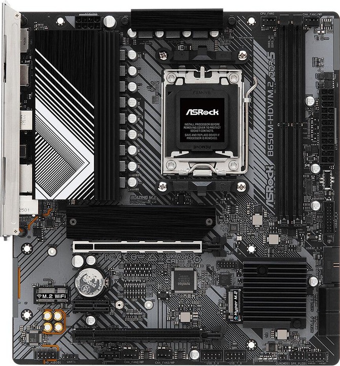 Image du produit AsRock B650M-HDV/M.2 AM5 détail (AM5, AMD B650, mATX)