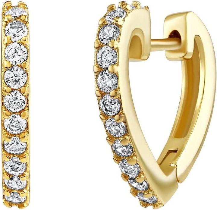 Immagine prodotto Silvego Evelina Orecchini a cuore con zirconi trasparenti DCC1581EWGP Argento placcato oro