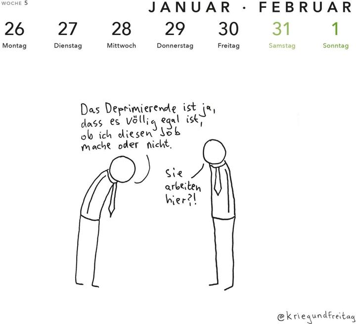 Produktbild kriegundfreitag: Postkartenkalender 2026