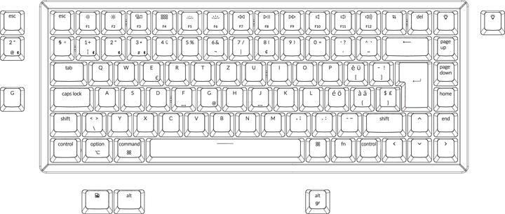 Immagine prodotto Keychron K2 (CH, Cablato, Senza fili)