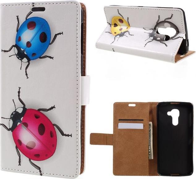 Produktbild MU Style Case aus Leder mit farbige Marienkäfer (Blackberry DTEK60)