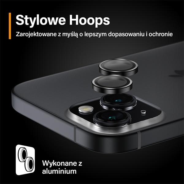 Produktbild PanzerGlass Hoops Camera Lens Protector (1 Stück, Apple iPhone 15, Apple iPhone 15 Plus)